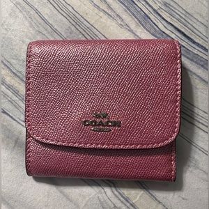Metallic Pink Coach Wallet